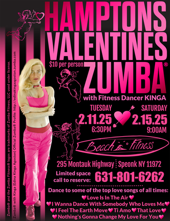 Hamptons Valentine's 2025 Dance Fitness with Artist / Fitness Dancer KINGA