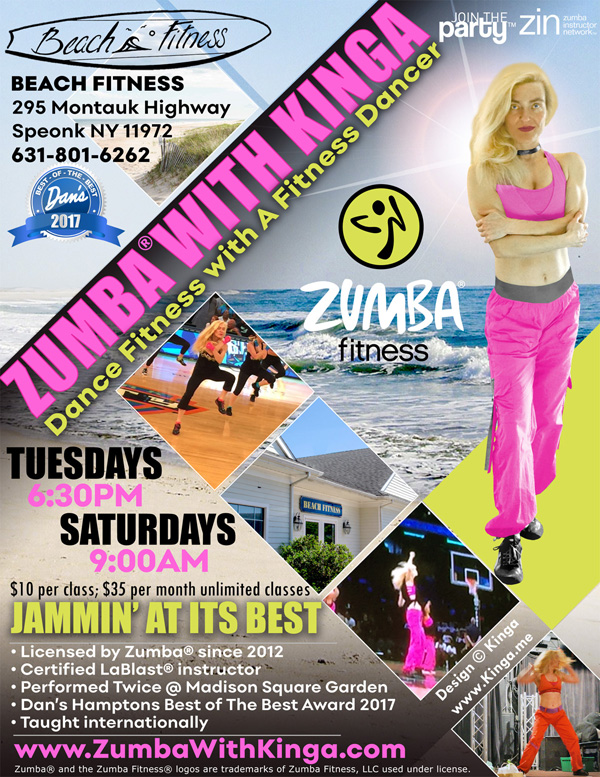 Dance Fitness with Kinga at Beach Fitness - Hamptons Long Island New York