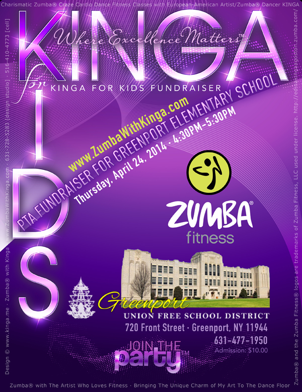Kinga For Kids Zumba Charity Benefit Fundraiser Event for Greenport Elementary School on Long Island, New York