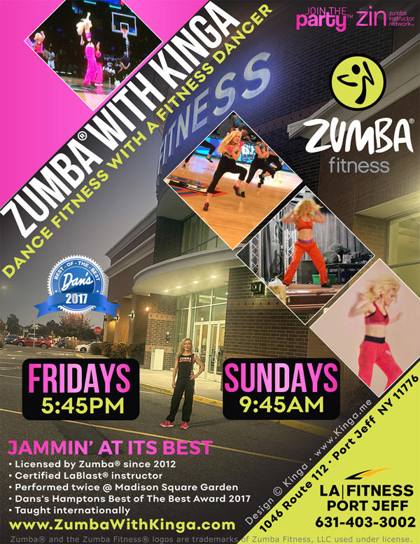 Dance Fitness with Kinga at LA Fitness Port Jeff Club Long Island New York