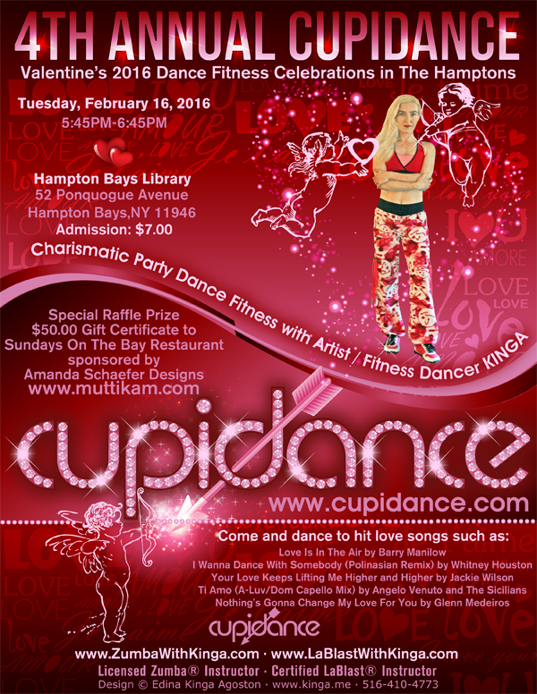 4th Annual Cupidance Valentine's 2016 Dance Fitness in the Hamptons