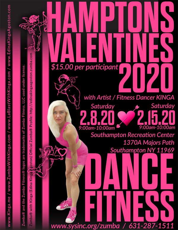 Hamptons Valentine's 2020 Dance Fitness with Artist / Fitness Dancer KINGA