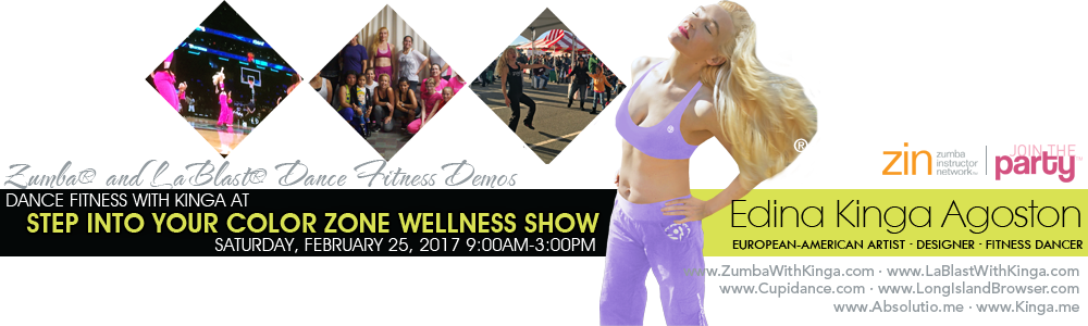 Dance Fitness with Kinga at Step Into Your Color Zone Wellness Show 2017 Long Island New York